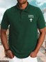 Men’s Normal Isn’t Coming Back Jesus Is Casual Text Letters Regular Fit Polo Shirt
