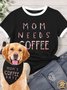 Lilicloth X Funnpaw Mom's Coffee Date Matching Dog Print Bib