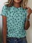 Women's Sketch Floral Daisy Casual T-Shirt