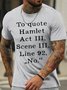 Lilicloth X Hynek Rajtr To Quote Hamlet Act III Scene III Line 92 No Men's T-Shirt