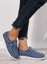 Women's Jacquard Leopard  Loafers Comfortable & Lightweight Ladies Shoes