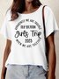 Women's Apparently We Are Trouble Trip Location Girls Trip 2023 When We Are Together Funny Graphic Printing Loose Cotton-Blend Casual Text Letters T-Shirt