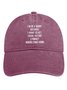 Women‘s Funny Quotes I'm In A Hurry Because I Have To Get There Before I Forget Where I Was Going Adjustable Denim Hat
