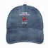 Women's After God Made Me He Said Ta Da Funny Graphic Printing Crew Neck Text Letters Adjustable Denim Hat
