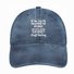 Men’s If You See Me Talking To Myself Just Move Along I’m Self Employed We’re Having A Staff Meeting Adjustable Denim Hat