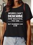 Lilicloth X Manikvskhan Words Can't Describe How Beastiful You Are But Numbers Can Women's Crew Neck T-Shirt