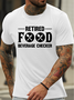 Lilicloth X Jessanjony Retired Food Beverage Checker Men's Casual Text Letters Crew Neck T-Shirt
