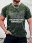 Men's I Wear This Shirt Periodically Funny Periodic Table Of Chemical Element Graphic Printing Casual Text Letters Loose Crew Neck T-Shirt