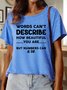 Lilicloth X Manikvskhan Words Can't Describe How Beastiful You Are But Numbers Can Women's Crew Neck T-Shirt