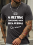 Lilicloth X Hynek Rajtr A Meeting That Should Have Been An Email Survivor Men's Crew Neck Casual T-Shirt
