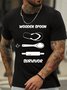 Men’s Wooden Spoon Survivor Regular Fit Crew Neck Cotton Casual T-Shirt