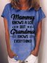 Women's Funny Mommy Knows A Lot Casual T-Shirt