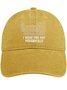 Men's /Women's I Wear This Hat Periodically Graphic Printing Regular Fit Adjustable Denim Hat