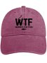 Men's /Women's WTF - Where's The Fish Graphic Printing Regular Fit Adjustable Denim Hat