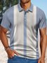 Men's Urban Geometric Polo Collar Polo Shirt