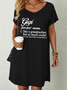 Women's Funny Gigi Like A Grandmother But So Much Cooler Casual Text Letters Dress