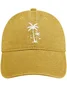 Men's /Women's Holiday Coconut Tree Graphic Printing Regular Fit Adjustable Denim Hat