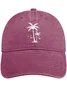 Men's /Women's Holiday Coconut Tree Graphic Printing Regular Fit Adjustable Denim Hat