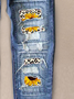 Women's Sunflower Hole Patch Fifth Pants Denim Jeans