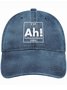 Men's /Women's Ah The Element Of Surprise Graphic Printing Regular Fit Adjustable Denim Hat