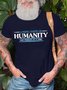 Men’s Losing Faith In Humanity One Person At A Time Casual Text Letters T-Shirt