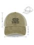 Women's funny The Best Thing About The Good Old Days Casual Letters Washed Mesh Back Baseball Cap