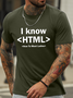 Lilicloth X Hynek Rajtr I Know HTML How To Meet Ladies Men's T-Shirt