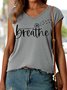Women's Don't Forget to Breathe Casual V Neck Tank Top