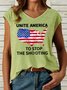 Women's Protect Our Kids Policy Change Shirt  Activist Letters Casual Tank Top