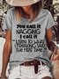 Women's funny Letters You call it nagging Casual Crew Neck T-Shirt