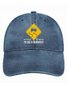 Men's /Women's But Officer The Sign Said To Do A Burnout Graphic Printing Regular Fit Adjustable Denim Hat