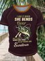 Men's I Like It When She Bends Over But I Love It When She Tugs On My Worm And Swallows Funny Fishing Graphic Printing Text Letters Regular Fit Casual Crew Neck T-Shirt