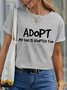 Lilicloth X Funnpaw Women's Adopt My Dog Is Adopted Too Pet Matching T-Shirt
