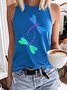 Women's Crew Neck Dragonfly Casual T-Shirt