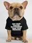 Lilicloth X Funnpaw May Your Coffee Be Stronger Than Your Frenchie Human Matching Dog T-Shirt
