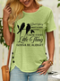 Lilicloth X Y Don’t Worry About A Thing Cause Every Little Thing Gonna Be Alright Women’s Casual T-Shirt