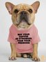 Lilicloth X Funnpaw May Your Coffee Be Stronger Than Your Frenchie Human Matching Dog T-Shirt