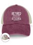 Women Funny Graphic Retired Under New Management See Grandkids Washed Mesh-back Baseball Cap
