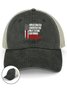 Mens Unvaccinated Conservative Meat Eating Gun funny Washed Mesh-back Baseball Cap