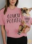 Lilicloth X Funnpaw Women's Couch Potato Pet Matching T-Shirt