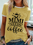 Women's Mimi Needs Coffee Mother'S Day Funny Quotes Cotton-Blend T-Shirt