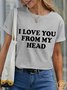 Lilicloth X Funnpaw Women's I Love You From My Head Pet Matching T-Shirt