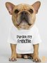 Lilicloth X Funnpaw Pardon My Frenchie Human Matching Dog T-Shirt
