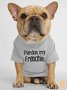 Lilicloth X Funnpaw Pardon My Frenchie Human Matching Dog T-Shirt
