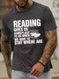Lilicloth X Y Reading Gives Us Someplace To Go When We Have To Stay Where Are Men’s Casual T-Shirt