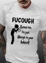 Men’s Funny word Fucough Excuse Me, I'M Allergic To Your Bullshit Text Letters Casual T-Shirt