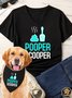 Women's Pooper Scooper Matching V Neck T-Shirt