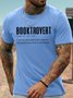 Men's Booktrovert A Person Who Prefers The Company Of Fictional Characters To Real People Funny Graphic Printing Cotton Casual Loose Text Letters T-Shirt