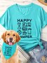 Happy Camper Matching Dog Print Bib