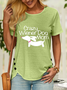 Women’s Crazy Wiener Dog Mom Dachshund Crew Neck Casual T-Shirt